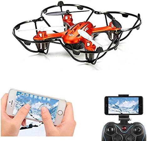 FPV RC Quadcopter Drone With 2MP HD Wifi Camera Mini Drone Real Time Live Video 4 Channel 2.4GHz 6-Gyro RC Helicopter H6W
