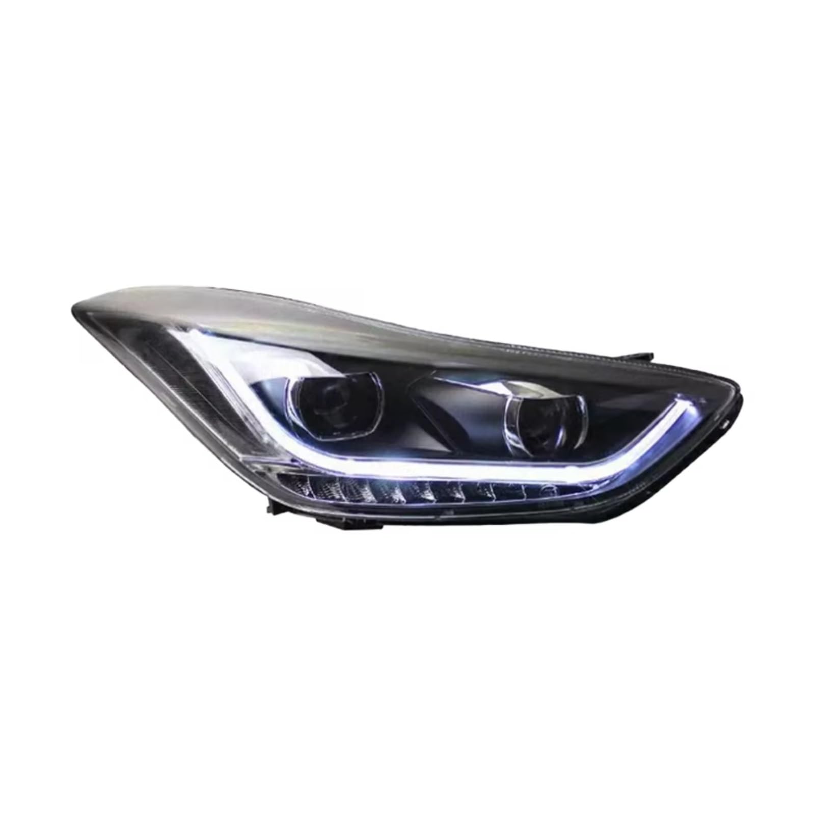Compatibile Con Hyundai Per Elantra 2011 2013 2014 2015 2016 2016 Fari DRL Indicatori Di Direzione Abbaglianti Angel Eye Lente Del Proiettore Gruppo Fari Abete