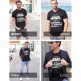 Tee Shirt Papy Peut Tout Reparer Cadeau fête des Grands Peres – pour Les papis bricoleurs - Les Beatles, Paul McCartney, John Lennon, RIngo Starr, George Harrison Tee Shirt Papy Peut Tout Reparer Cadeau fête des Grands Peres - pour Les papis bricoleurs – Image 3
