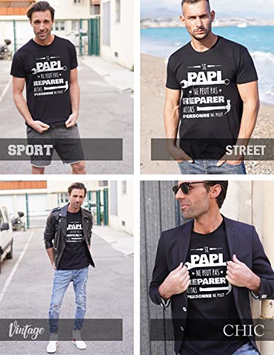 Tee Shirt Papy Peut Tout Reparer Cadeau fête des Grands Peres – pour Les papis bricoleurs - Les Beatles, Paul McCartney, John Lennon, RIngo Starr, George Harrison Tee Shirt Papy Peut Tout Reparer Cadeau fête des Grands Peres - pour Les papis bricoleurs – Image 4