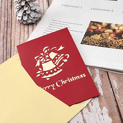 Sethexy 3D Cartoline natalizie Apparire Campane di...