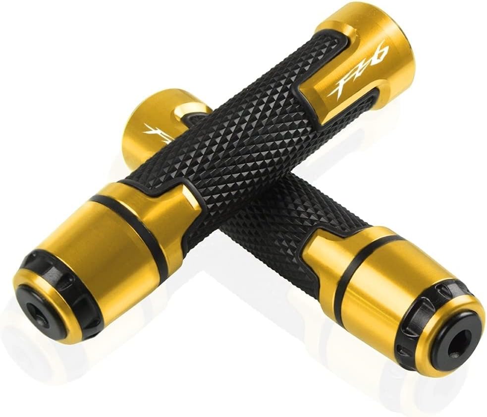 Handlebar Plug for Yamaha FZ6 FAZER FAZER600 FZ6S FZ6N FZ6S2 FZ6R S2 SJ6S FZ600 Motorcycle Handlebar Grips Anti Skid Rubber Grips Handle Bar Ends CNC Aluminum 7/8" 22mm (Color : Green)