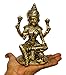 eSplanade Brass Laxmi Lakshmi Goddess Murti Idol Statue Figurine Sculpture | Pooja Idols - Home Decor | Golden - 6.75