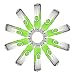 MECO10Pcs 4GB 4G USB 2.0 Flash Drive Memory Stick Fold Storage Thumb Stick Pen Swivel Design Green