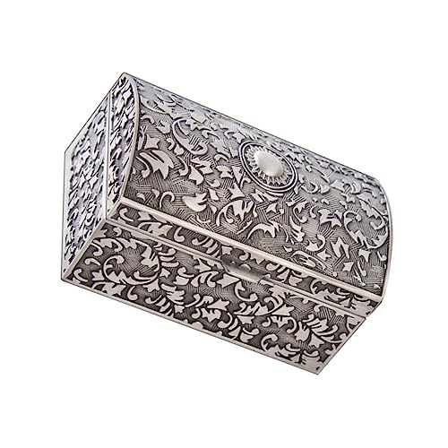 Boîte à bijoux vintage en alliage de zinc pour bagues et boucles, lot de 2