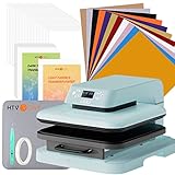 HTVRONT Auto Heat Press Machine with 52 Pcs Heat Press Accessories - All-in-ONE Kit