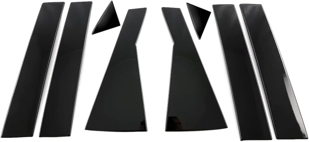 Car Accessories Window Middle Pillar Post Molding Trim Compatible with Honda CR-V CRV 2023 2024 2025 2026 (Black Titanium) 8PCS Stainless Steel