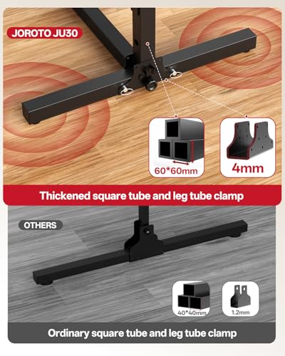 Image of JOROTO Foldable Pull Up Dip Station, Pull Up Bar Free Standing for Home Gym, 450LBS Stable Power Tower, Adjustable Height Multifunction Pull Up Stand, Strength Training Equipment for Men Women