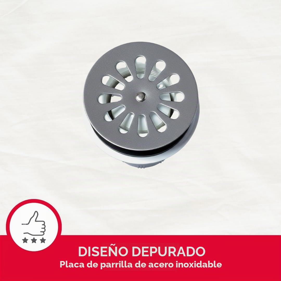 Wirquin sp411 C – Desagüe de ducha con salida vertical roscado diámetro 60