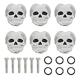 【AJOUTEZ DU GLAMOUR AU SPECTACLE】 Nos capuchons de réglage de guitare sont conçus en forme de crâne.Cela apportera un peu de mystère à votre performance.Le gadget préféré du guitariste peut être utilisé comme