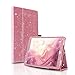 FANSONG iPad Air (3rd Gen) 10.5" 2019 / iPad Pro 10.5" 2017 Custodia PU Pelle Glitter con Supporto Stand Smart Protettiva Cover [Portamatite Incorporato], Auto Sveglia/Sonno - Rosa