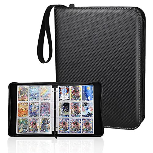 Bnimtm Sammelalbum kompatibel Mit Pokemon, Album kompatibel mit Pokemon Karten, Sammelalbum Karten Halter Ordner Hüllen Groß Hefte passt für Yugioh Ninjago Karten Display, Kann 720 Karte Type720