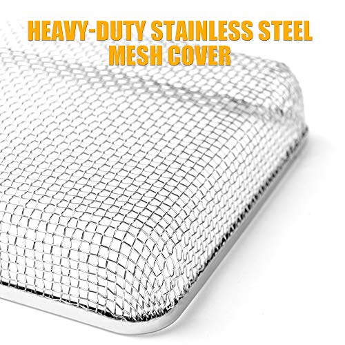 SnowyFox Flying Insect Screen - RV Water Heater Screen Stainless Steel Mesh Cover - Installation Tool Included, Fit Atwood 6/10 Gallon, Suburban 6 Gallon Water Heater Vents, Size: 6 x 8.5 x 1.3inch