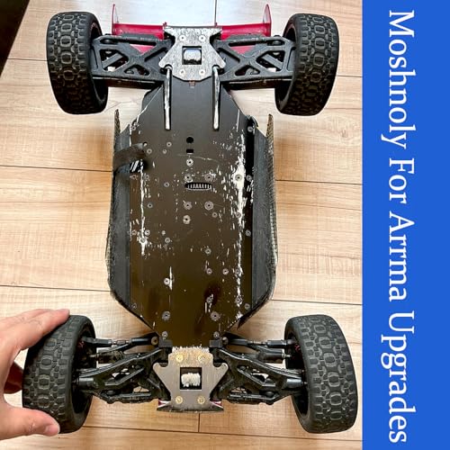 Image of Skid Plate Chassis Guard for Arrma 6S,Chassis Armor Undershield Protector | 1 /8 Talion /Typhon V4 V5 TLR /Kraton V4 V5 /Notorious V4 V5,2mm Thick Skid Plate Chassis Upgrade Part Bottom Cover-304SS