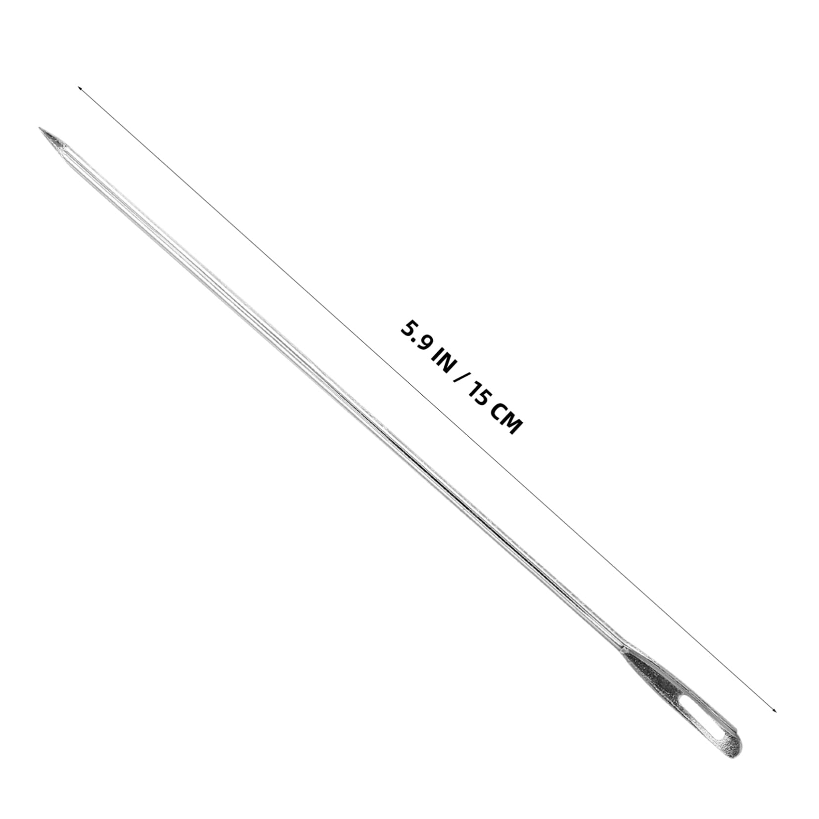 Beatifufu Metal Knitting Needles Large-Eye Sewing Needles for Sweaters Hats Scarves Socks Pet Clothes 100pcs Pack