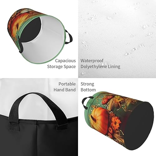 Panier à linge imperméable pliable et autonome pour vêtements
