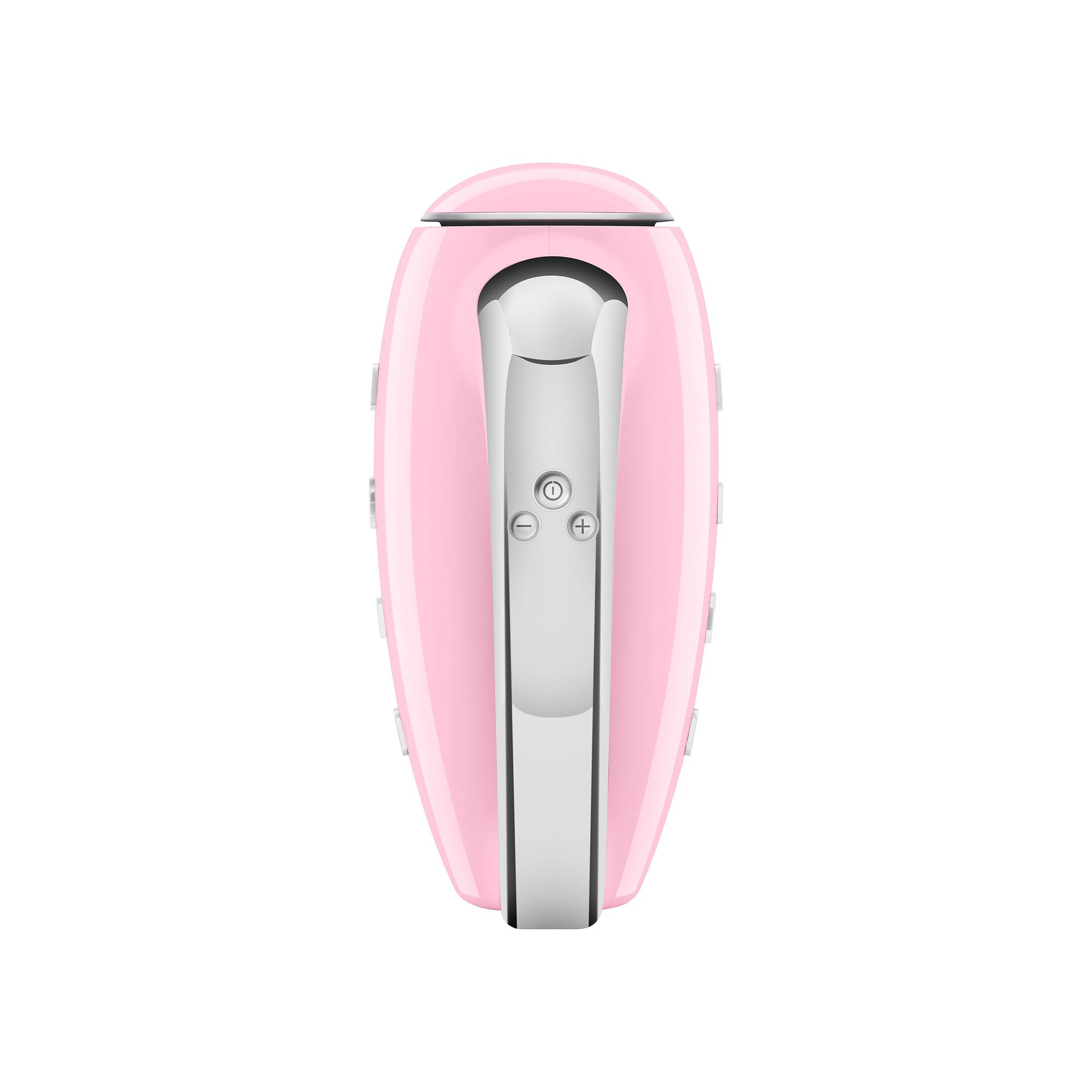 SMEG Pink 50's Retro Style Electric Hand Mixer with Set of Dough Hooks, Set of Beaters, and Set of Whisks