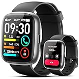 Smart Watch with Alexa Built-in, 1.83' HD Touchscreen Fitness Tracker with Bluetooth Calling, Fitness Watch with Heart Rate/Sleep Monitor, 120+ Sports Modes, IP68 Waterproof Smartwatch for Android iOS