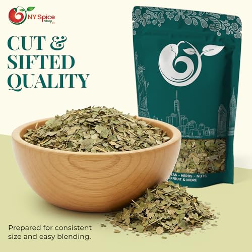 Image of NY Spice Shop Black Walnut Leaf Cut And Sifted - 4 Ounce Culinary Ingredient Juglans Nigra - Traditional For Cooking Brewing Blending - Aromatic Leaf Material For Infusions