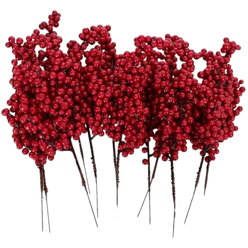 Kznifmk Adornos Navideños de Bayas Artificiales para Hacer Mismo. Simulación de Cadena de Bayas. Adornos Decorativos para el Hogar.