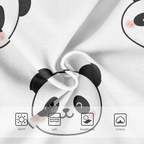 Toddlers Underwear Floral 2t Cotton Little Girl Panties Durable Undies Kids Briefs Cute Cartoon Pandas White3