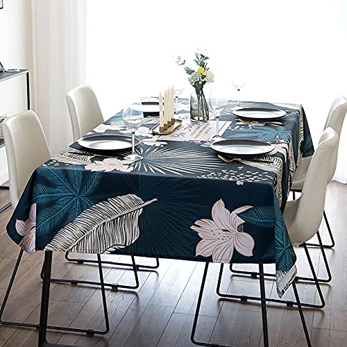 Nappe lavable en tissu rectangulaire imperméable et anti-tache - 8