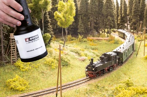 NOCH Gras-Master 3.0 elektrostatisches Begrasungsgerät für Modellbau, Landschaftsbau & Diorama – inkl. Siebe, 9V-Betrieb, für statisches Gras & Modellbahn Gelände (60111)