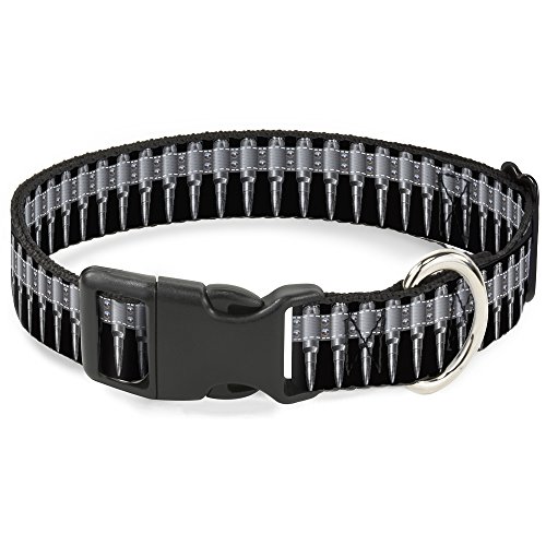 Collier de clip en plastique Buckle Down bicolore résistant de 3,8 cm
