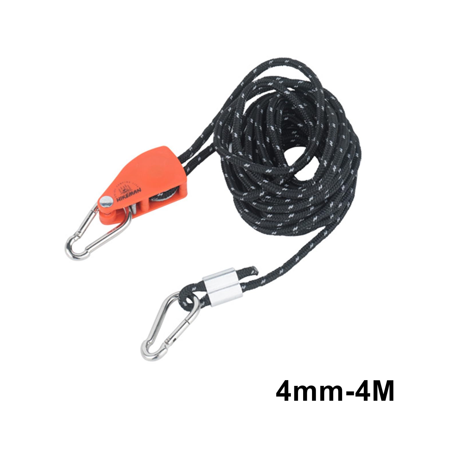 Reflective Guy Ropes?Camping Rope with Ratchet Pulley?Adjustable Tent Tie Downs Rope Hanger for Canopy?Diameter4 mm?Tension Cord,Guy Line,Tent Rope,Tent Rope,Camping?Luminous Reflector Cord