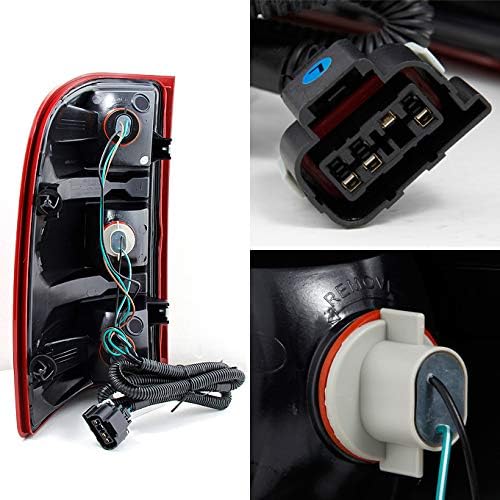 AKKON - For 2007-2013 Chevy Silverado 1500 2500 3500 Red Smoked LED Taillights + Smoked LED 3Rd Brake Lamp Combo