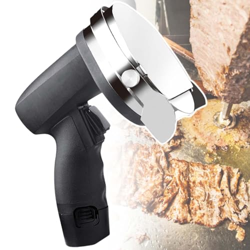 Cordless Handheld Turkish Kebab Cutter,60 kg/h Efficiency,Commercial Electric Shawarma Doner Kebab Slicer,2800 RPM