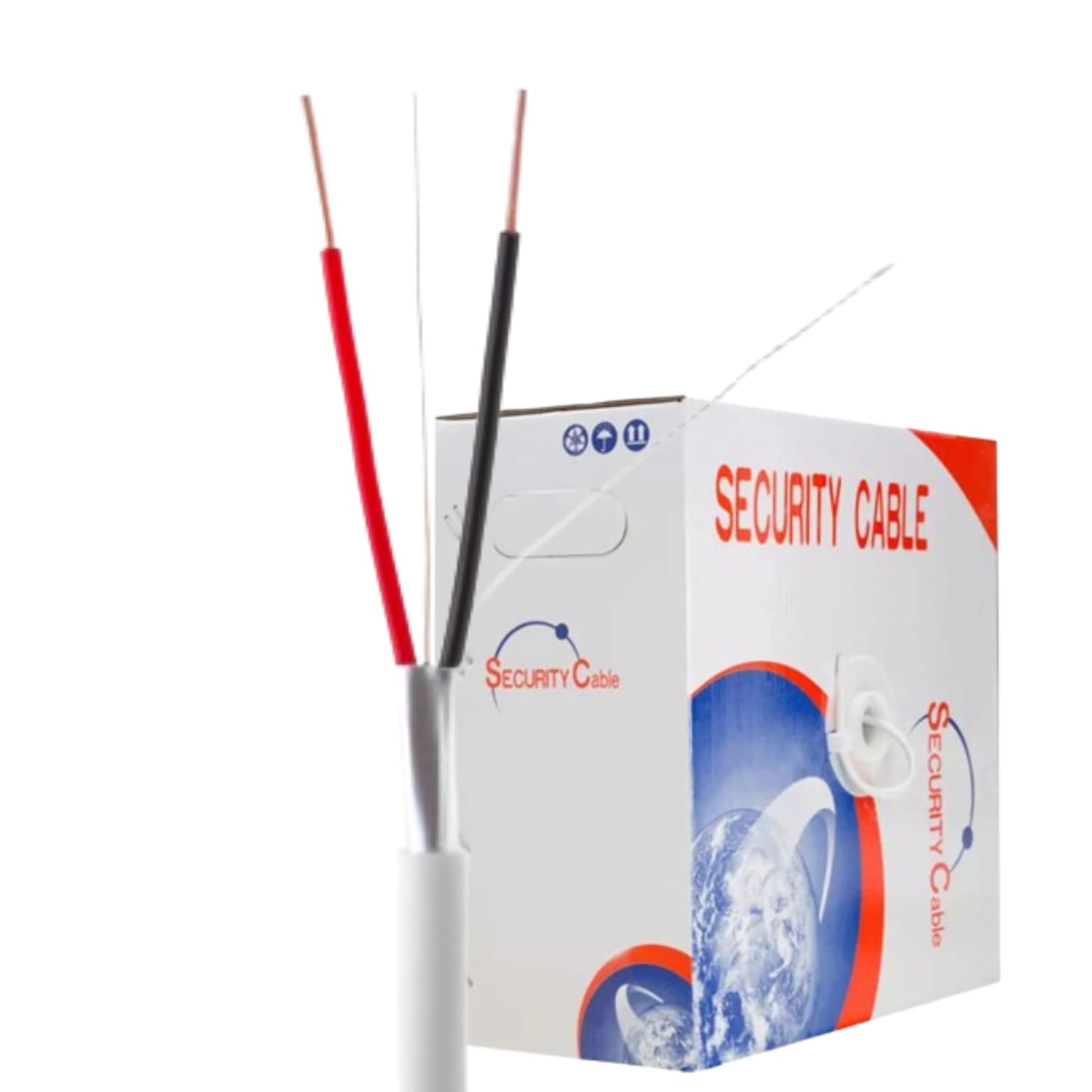 SATMAXIMUM Alarm Wire 22/2 Shielded 500FT Solid Security Cable Burglar Station-picture-11