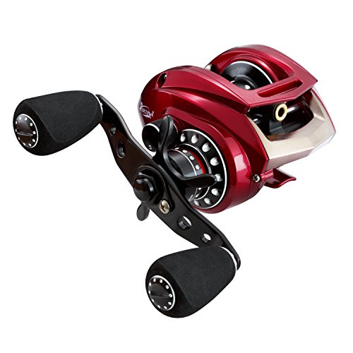 Piscifun Kylin Baitcasting Fishing Reel Right Handed Magnetic Brake System Saltwater Baitcaster Reels with Aluminum Frame Good for Casting Rod and Braided Mono Fishing Line