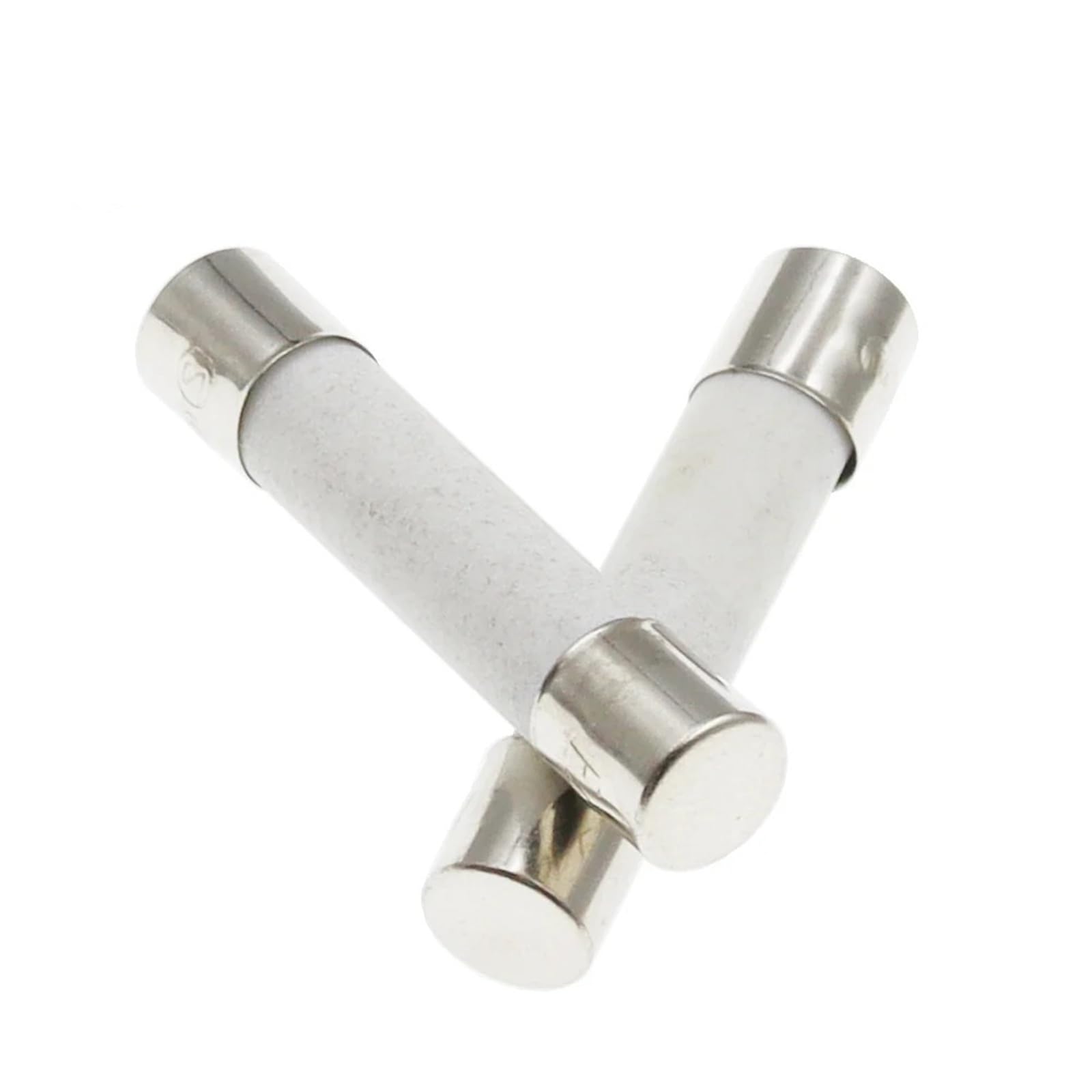 Ceramiczna rura bezpiecznikowa 5 x 20 mm i 6 x 30 mm, 250 V, 0,5 A, 1 A, 2 A, 3 A, 4A, 6 A, 8 A, 10 A, 15 A, 20 A, 25 A, 30 A (zestaw 10 sztuk) (5 x 20 mm, powolny przerwa T,0,5A)