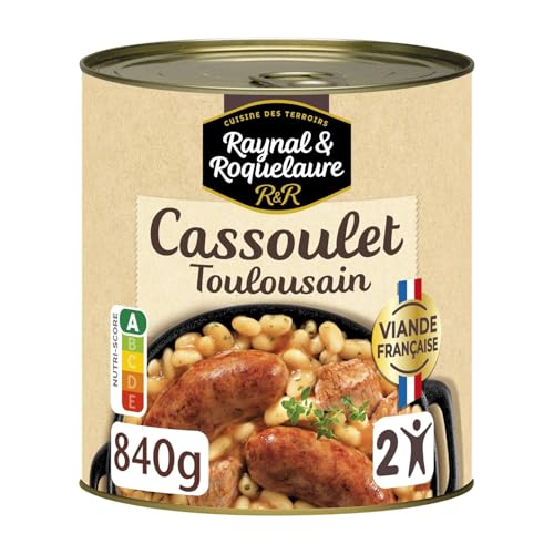 Cassoulet Toulousain Raynal et Roquelaure 840g : l'authenticité d'un plat cuisiné au canard