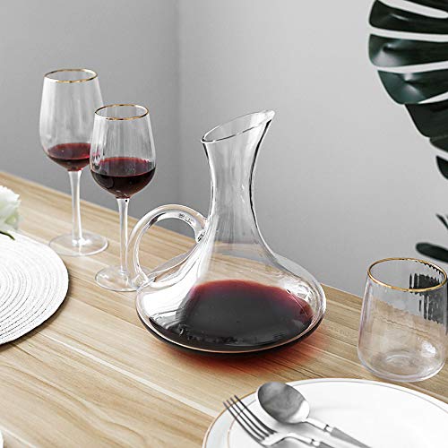 赤色クリスタルガラスデキャンタ Amazon | デキャンタ 7 ピース カラフェ ワイン、ワイン 6X