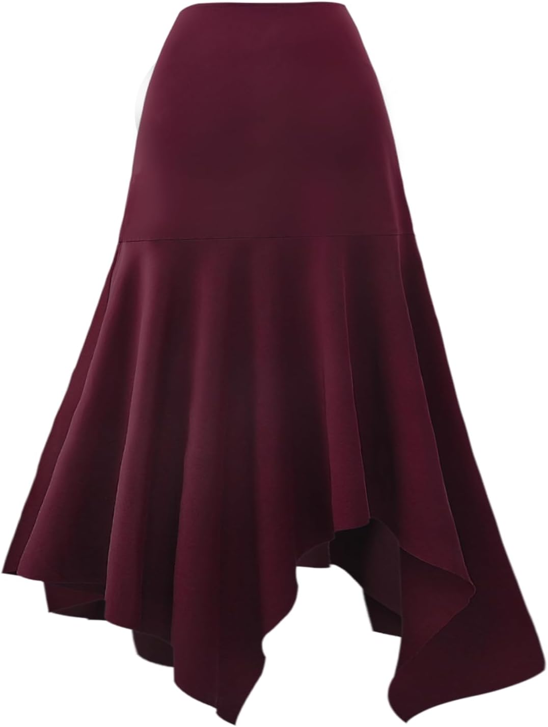 BXT Women's Medieval Corset High Waist Asymmetric Skirt Renaissance Role Play Skirt Halloween Cosplay Party Witch Costume - Image 2