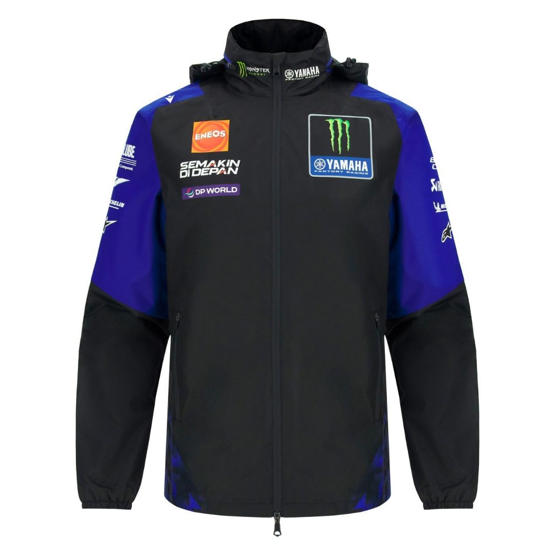 Macron Regenjacke Team Replica Herren Monster Energy Yamaha Moto GP