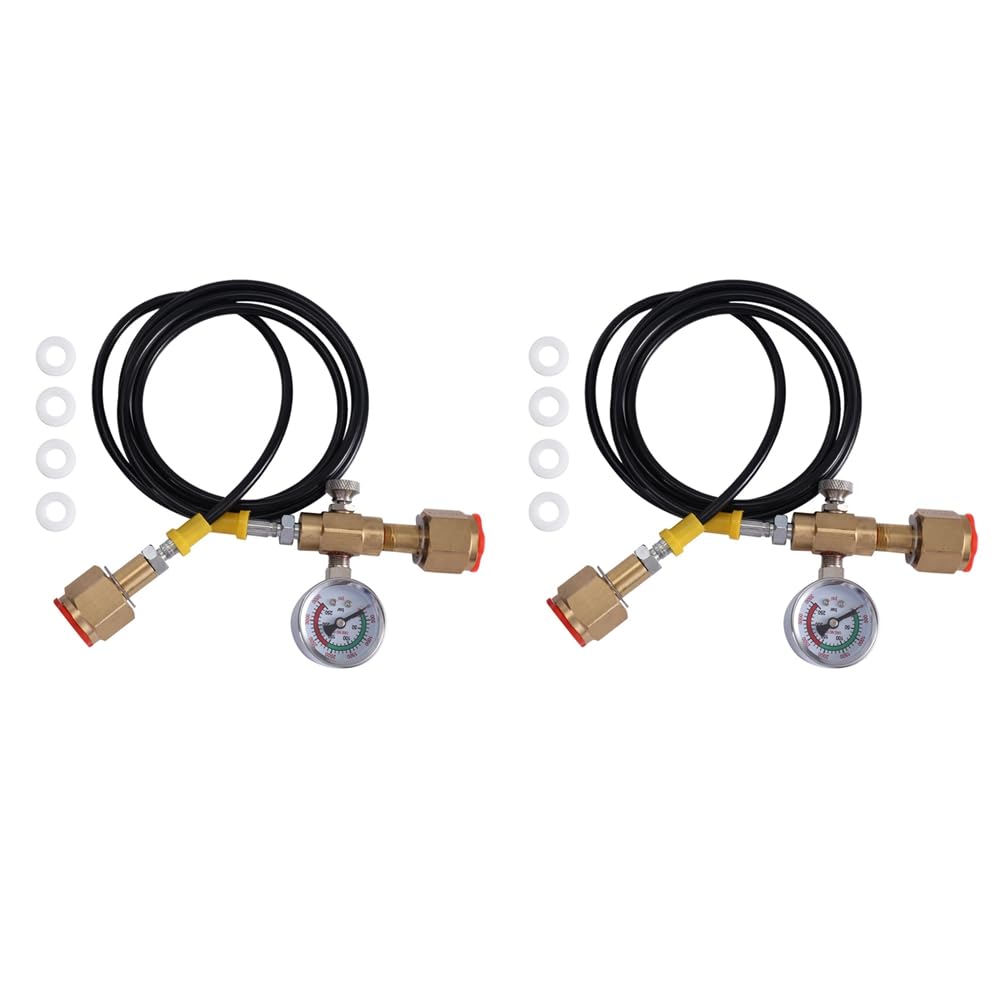 Remplissage CO2 pour réservoir de soudage : kit adaptateur avec flexible 1,5m