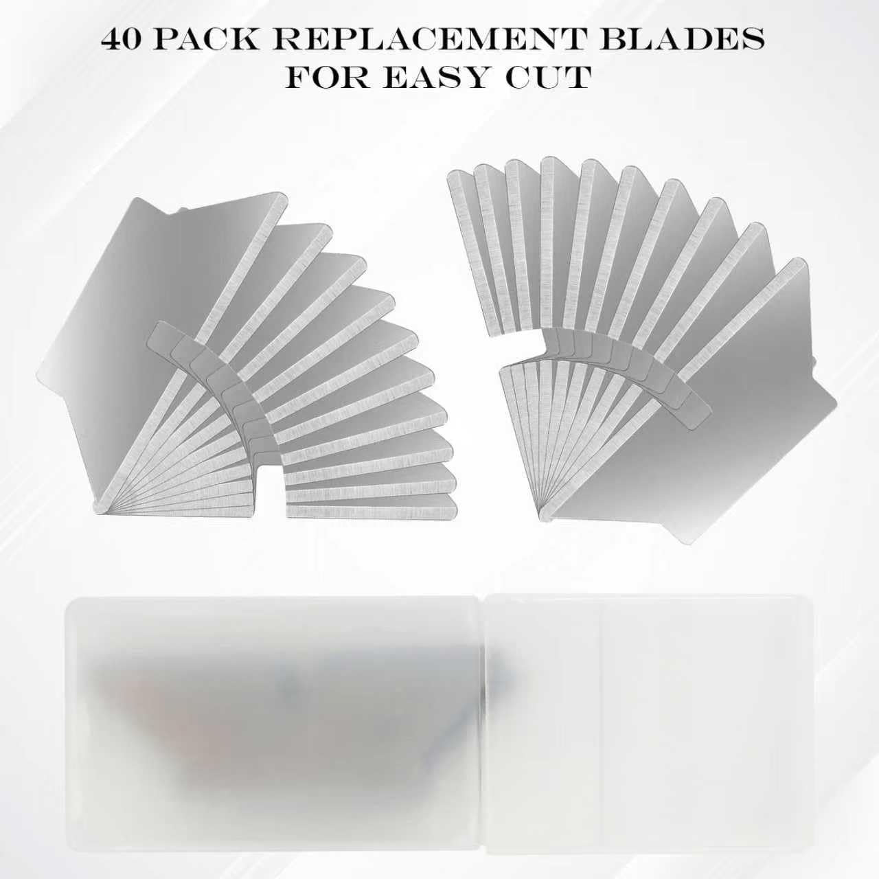 40Pcs Box Cutter Blades for Easy Cut/Ez 1000, 1500, 2000 and 4000 Safety Box Cutters/Knives
