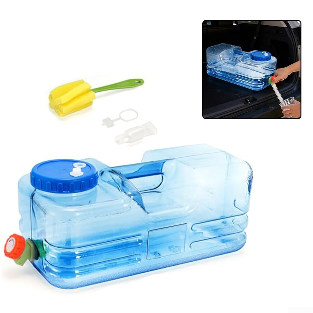 Tanica Acqua per campeggio 2.6 Gal con Rubinetto e Apertura Ampia