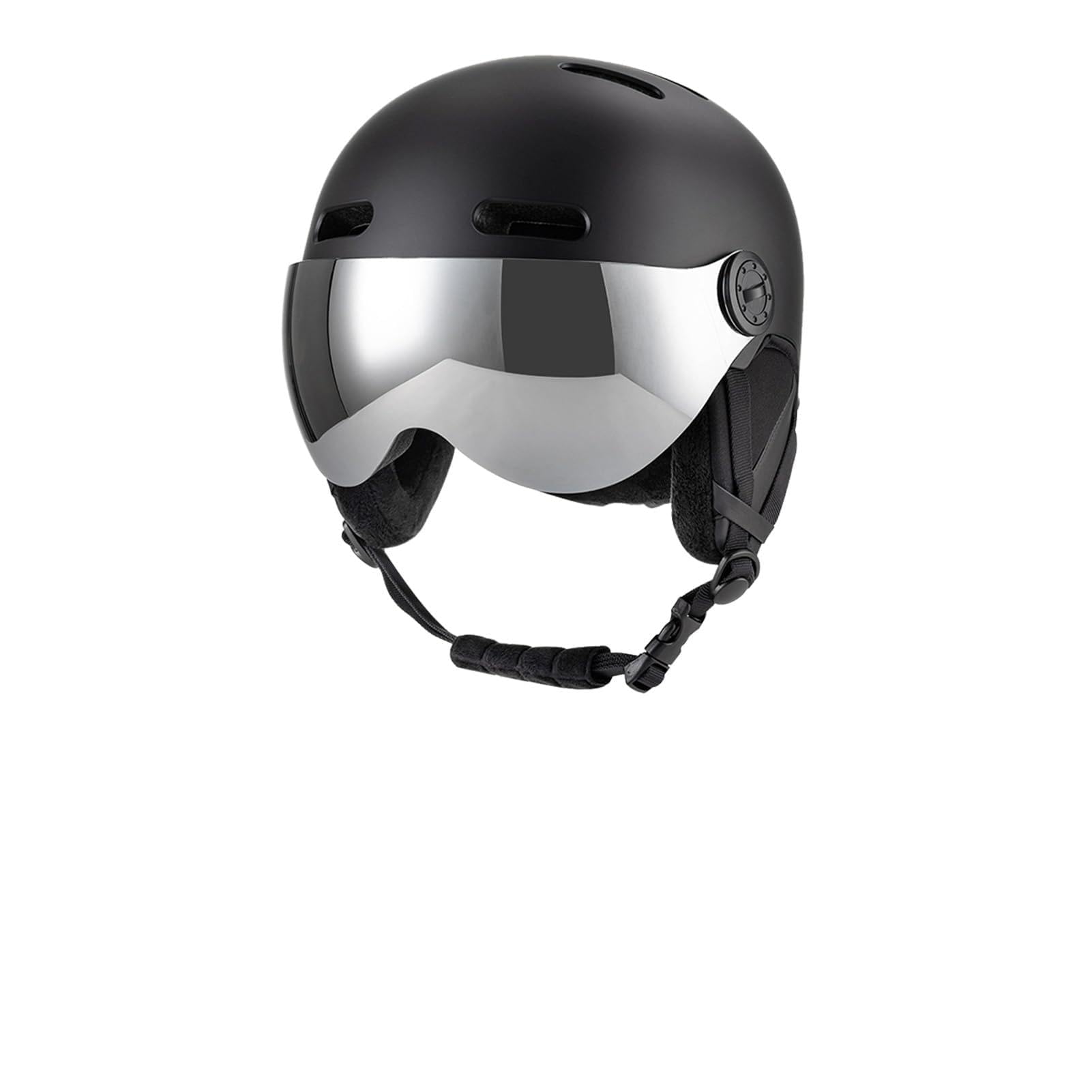 Casco de esquí con Gafas, Forro EPS, Casco de Snowboard, Forro Extraíble, Almohadillas para los Oídos, para Deportes de Invierno, Visera