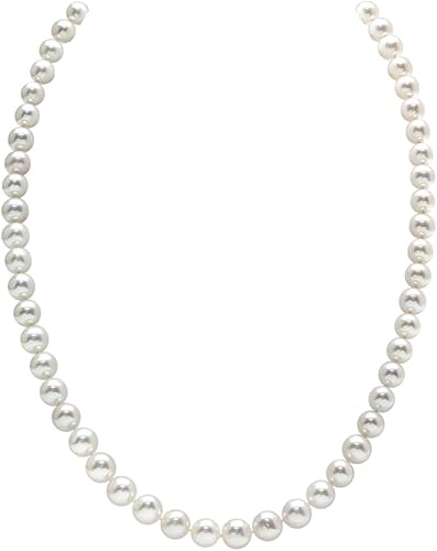 The Pearl SOURCE - Collar de perlas cultivadas en agua dulce de 14 quilates oro de 65 a 0276in calidad AAAA color blanco