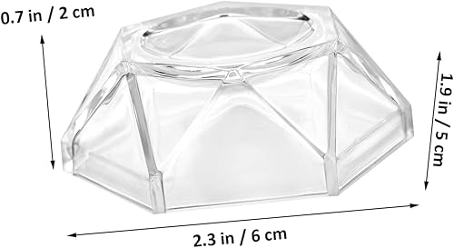 Miniatura 2 de NOLITOY 4 soportes de acrílico base soporte de bola mirando soporte de bola mini soporte de bola soporte de esfera acrílico soporte de esfera