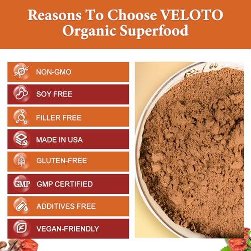 Organic Mega Mushroom Powder Blend, 10 in 1 Complex Mushroom Extract Powder Herbal Supplement with Reishi, Cordyceps, Chaga, Lion's Mane, Vegan & More, Sustainably US Grown, Filler Free, 10oz - Image 6