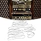 Topiky 10 teiliges Plattenspieler Riemen Set, Recorder Gummiriemen, Hochelastischer Gummiriemen, Kassetten Recorder Riemen, Ersatz für Plattenspieler, CD, DVD Player, Phonograph