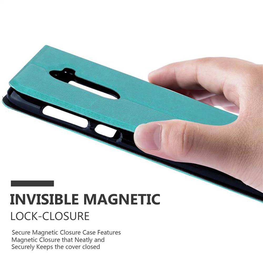 Cadorabo Custodia Libro per Huawei MATE 9 in CLASSY ARGENTO – con Vani di Carte, Funzione Stand e Chiusura Magnetica – Portafoglio Cover Case Wallet Book Etui Protezione