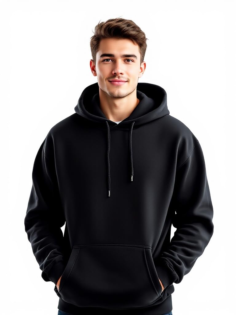 Glowic Men’s Hoodie | Oversized Stylish Sweatshirt for Winter Wear | Trendy Casual Hoodie for Men | Perfect for Gym, Travel, Streetwear Fashion