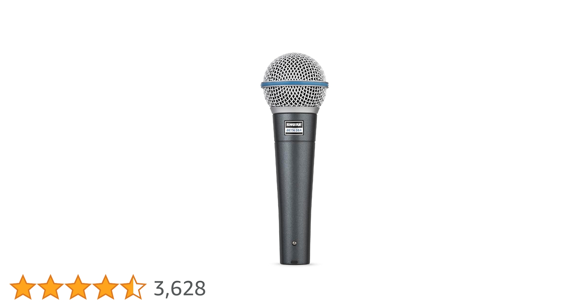 お値下げ！！うりきりSHUREシュア⭐︎マイク⭐︎BETA 58Aコードセット♪ SHURE シュア / BETA 58A (豪華3点セット) ダイナミックマイク