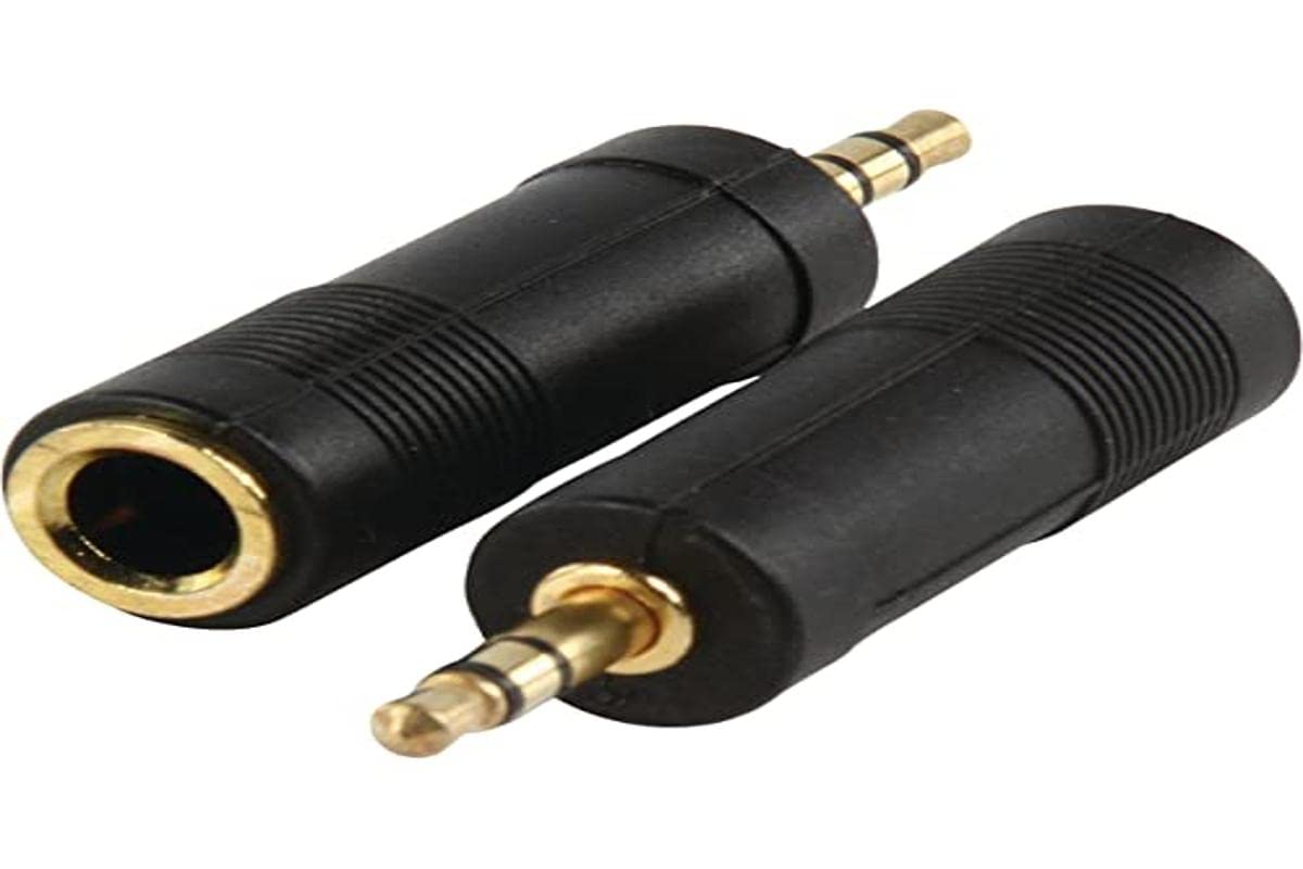 Stereo 6.35mm 1/4"" Socket to 3.5mm Jack Headphone Adapter Converter Plug